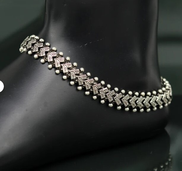 Sterling Silver 92.5 Handmade Anklet