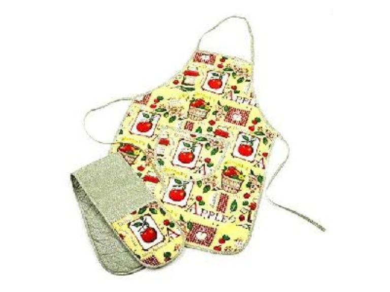 Kitchen Apron and Gloves