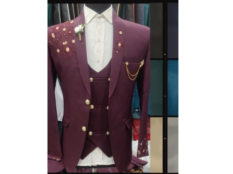 Mens Three Piece Fancy Suit