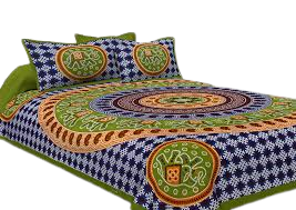 Jaipuri Applique Print Bed Sheets