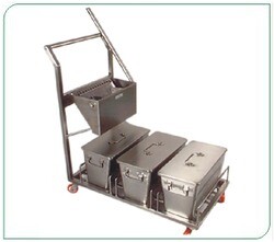 SS Sanitation & Mopping Trolley