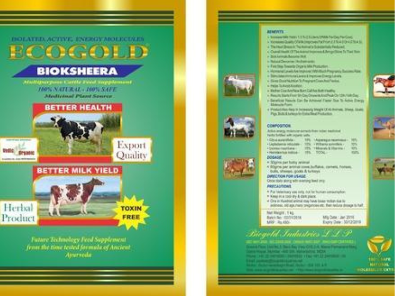 Ecogold Bioksheera Cattle Feed Supplement