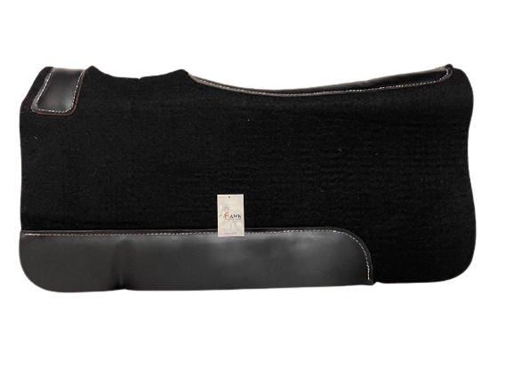 Horse Black Wool Felt Saddle Pad